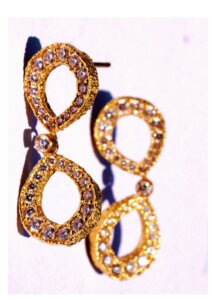 Double Infinity Diamond Earrings